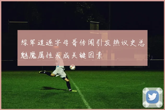 绿军追逐字母哥传闻引发热议史总魅魔属性或成关键因素